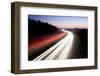 Motorway at Dusk, Gloucestershire, UK-Peter Adams-Framed Photographic Print