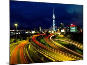 Motorways and Skytower, Auckland-David Wall-Mounted Photographic Print