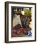 Motsetta (Mocetta), Chamois/Beef Meat Salted, Seasoned,Dried, Boudin Sausages, Goat Cheese, Italy-Nico Tondini-Framed Photographic Print