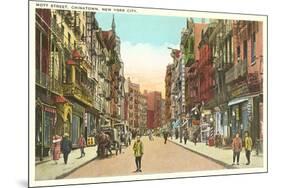 Mott Street, Chinatown, New York City-null-Mounted Art Print