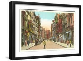 Mott Street, Chinatown, New York City-null-Framed Art Print