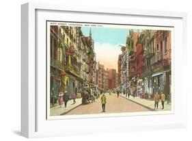 Mott Street, Chinatown, New York City-null-Framed Art Print