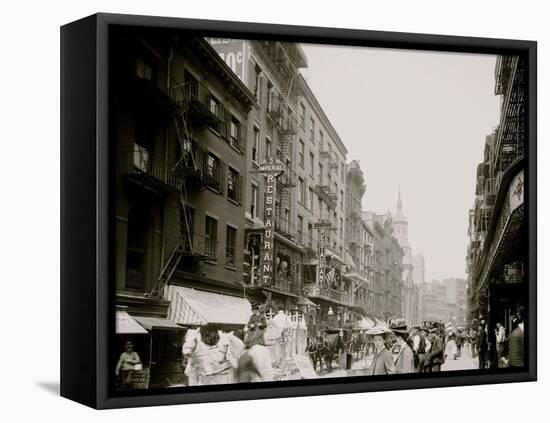 Mott Street, New York City-null-Framed Stretched Canvas