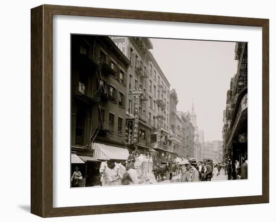 Mott Street, New York City-null-Framed Photo