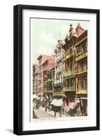 Mott Street, New York City-null-Framed Art Print