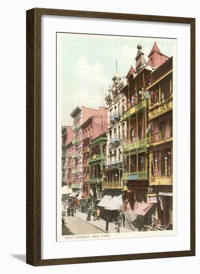 Mott Street, New York City-null-Framed Art Print