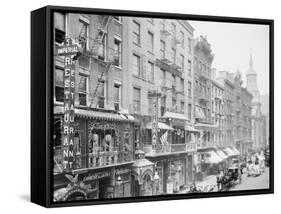 Mott Street, New York, N.Y.-null-Framed Stretched Canvas