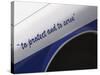 Motto on Police Car-null-Stretched Canvas