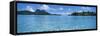 Motu and Lagoon, Bora Bora, Society Islands, French Polynesia-null-Framed Stretched Canvas