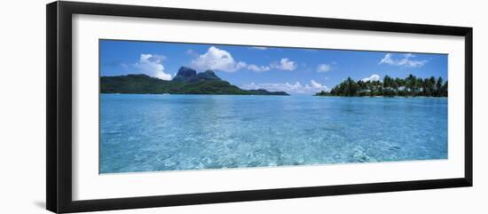 Motu and Lagoon, Bora Bora, Society Islands, French Polynesia-null-Framed Photographic Print