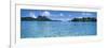 Motu and Lagoon, Bora Bora, Society Islands, French Polynesia-null-Framed Photographic Print