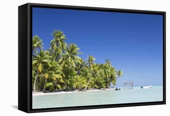 Motu Pit Aau, Bora Bora, Society Islands, French Polynesia-Ian Trower-Framed Stretched Canvas