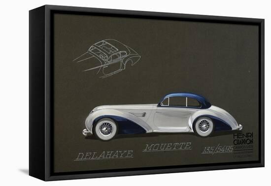 Mouette 135/5495 Motor Car, 1930, by Delahaye, Design by Henri Chapron, France, 20th Century-null-Framed Stretched Canvas