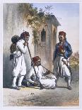 Arnaout and Osmanli soldiers in Alexandria, Egypt, 1848-Mouilleron-Stretched Canvas