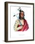 Moukaushka ('The Trembling Earth'), a Yankton Sioux chief-George Cooke-Framed Giclee Print