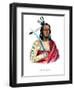 Moukaushka ('The Trembling Earth'), a Yankton Sioux chief-George Cooke-Framed Giclee Print