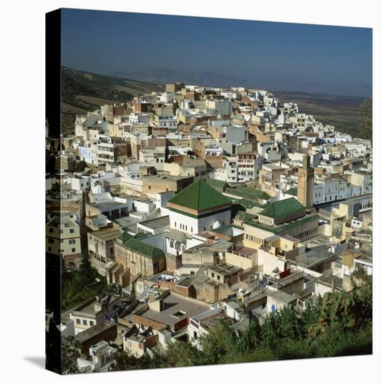 Moulay Idriss, Including the Tomb and Zaouia of Moulay Idriss, Morocco-Tony Gervis-Stretched Canvas