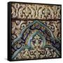 Moulded Frieze Tile Made for the Palace of the Mongol Sultan Abaqa Khan, circa 1270-75-null-Framed Stretched Canvas