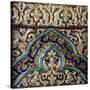 Moulded Frieze Tile Made for the Palace of the Mongol Sultan Abaqa Khan, circa 1270-75-null-Stretched Canvas