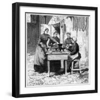 Moulding Explosive Gum Cartridges, Isleten, Near Fluelen, Switzerland, 1893-null-Framed Giclee Print