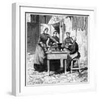 Moulding Explosive Gum Cartridges, Isleten, Near Fluelen, Switzerland, 1893-null-Framed Giclee Print