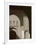 Mouldings Over Arched Doorway, Ben Youssef Medersa, Marrakech (Marrakesh), North Africa-David Poole-Framed Photographic Print