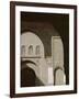 Mouldings Over Arched Doorway, Ben Youssef Medersa, Marrakech (Marrakesh), North Africa-David Poole-Framed Photographic Print