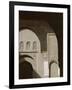 Mouldings Over Arched Doorway, Ben Youssef Medersa, Marrakech (Marrakesh), North Africa-David Poole-Framed Photographic Print