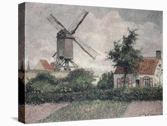 Moulin a Knocke, Belgique-Camille Pissarro-Stretched Canvas