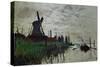 Moulin a Zaandam (Windmill at Zaandam)-Claude Monet-Stretched Canvas