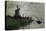 Moulin a Zaandam (Windmill at Zaandam)-Claude Monet-Stretched Canvas