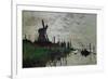 Moulin a Zaandam (Windmill at Zaandam)-Claude Monet-Framed Giclee Print