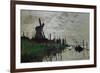 Moulin a Zaandam (Windmill at Zaandam)-Claude Monet-Framed Giclee Print