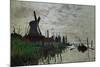 Moulin a Zaandam (Windmill at Zaandam)-Claude Monet-Mounted Giclee Print