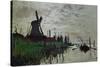 Moulin a Zaandam (Windmill at Zaandam)-Claude Monet-Stretched Canvas