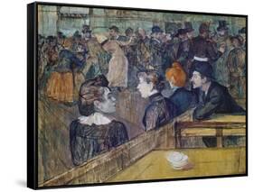 Moulin De La Galette, 1889-Henri de Toulouse-Lautrec-Framed Stretched Canvas