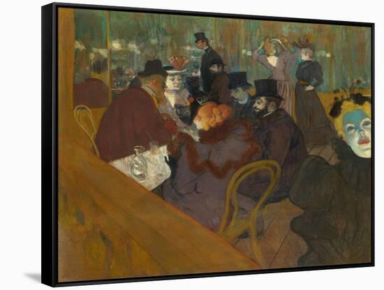 Moulin De La Galette by Henri De Toulouse-Lautrec-Henri de Toulouse-Lautrec-Framed Stretched Canvas