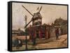 Moulin De La Galette-Vincent van Gogh-Framed Stretched Canvas