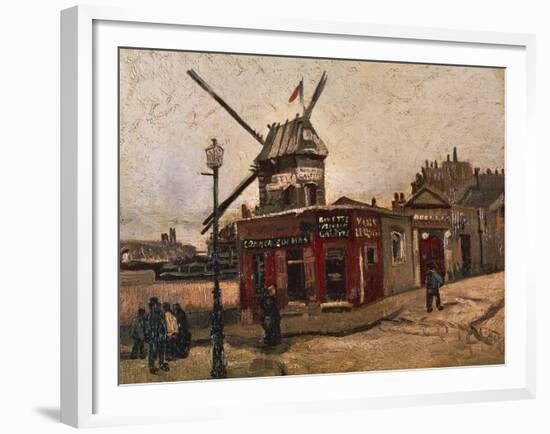 Moulin De La Galette-Vincent van Gogh-Framed Giclee Print