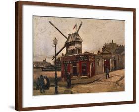 Moulin De La Galette-Vincent van Gogh-Framed Giclee Print