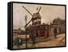 Moulin De La Galette-Vincent van Gogh-Framed Stretched Canvas