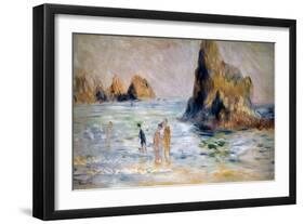 Moulin Huet Bay, Guernsey, C1883-Pierre-Auguste Renoir-Framed Giclee Print