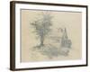 Moulin on the Lezarde, 1857-Claude Monet-Framed Giclee Print