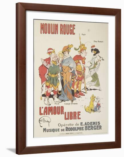 Moulin Rouge: L'Amour Libre-Joe Bridge-Framed Art Print