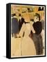 Moulin Rouge (La Goulue Et La Mome Fromage)-Henri de Toulouse-Lautrec-Framed Stretched Canvas