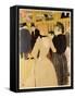 Moulin Rouge (La Goulue Et La Mome Fromage)-Henri de Toulouse-Lautrec-Framed Stretched Canvas