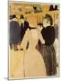 Moulin Rouge (La Goulue Et La Mome Fromage)-Henri de Toulouse-Lautrec-Mounted Giclee Print