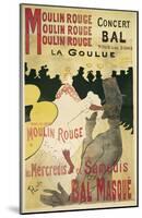 Moulin Rouge, La Goulue-Henri de Toulouse-Lautrec-Mounted Art Print