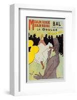 Moulin Rouge La Goulue-Henri de Toulouse-Lautrec-Framed Premium Giclee Print