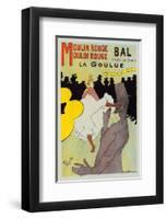 Moulin Rouge La Goulue-Henri de Toulouse-Lautrec-Framed Art Print